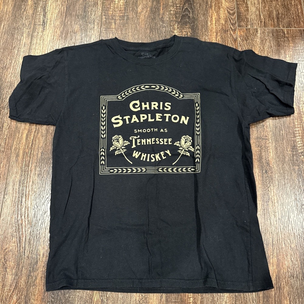 Chris Stapleton Smooth As Tennessee Whiskey Tour Band Concert Shirt Women SMALL